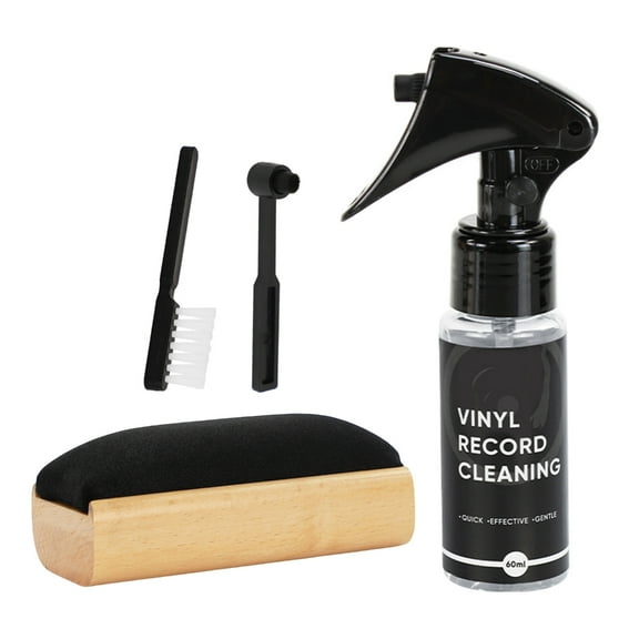 Vinyls Record Maintenance Kit Vinyls Record Cleaning Kit with AntiStatic Velvet Brushes Cleaning Turntables Accessories