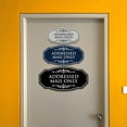 thumbnail image 6 of Signs ByLITA Victorian Addressed Mail Only Durable ABS Plastic | Laser Engraved | Easy Installation | Elegant Design Sign (Black /Gold) - Small, 6 of 8