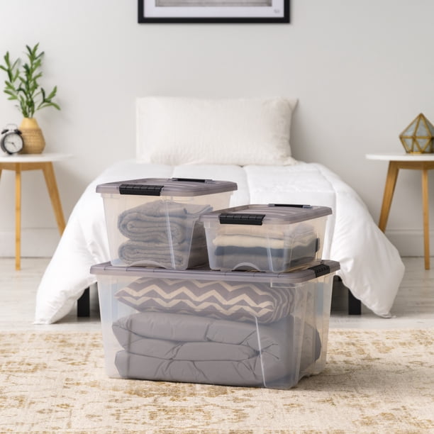 IRIS 12.95 Qt Bin - Lockable storage chests - Walmart Business
