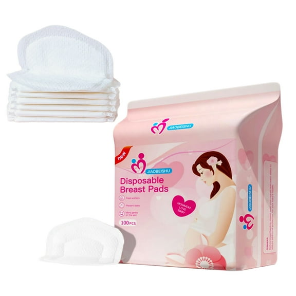 Thin Breastfeeding Milk Pad, 100pcs Set Single Time Use Leak Resistant Leakproof Breast Pad for Nursing Mother