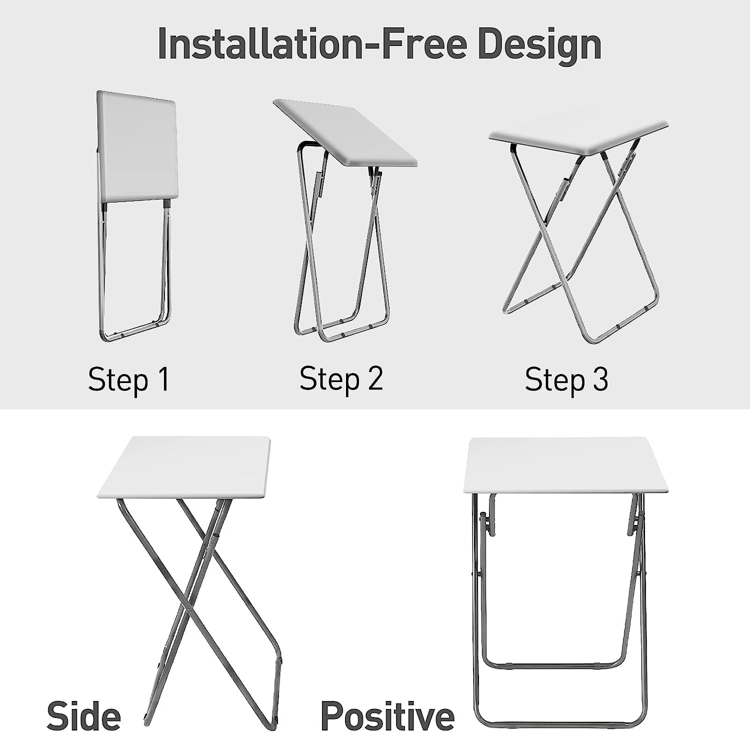 Garden 4 you Portable Folding TV Tray Table TV Dinner Tray with 並行輸入品