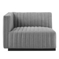 thumbnail image 6 of Loveseat Sofa, Tufted, Gray, Fabric, Living Room Lounge Cafe Lobby Hospitality Restaurant, Modern Contemporary, HB37021, 6 of 11