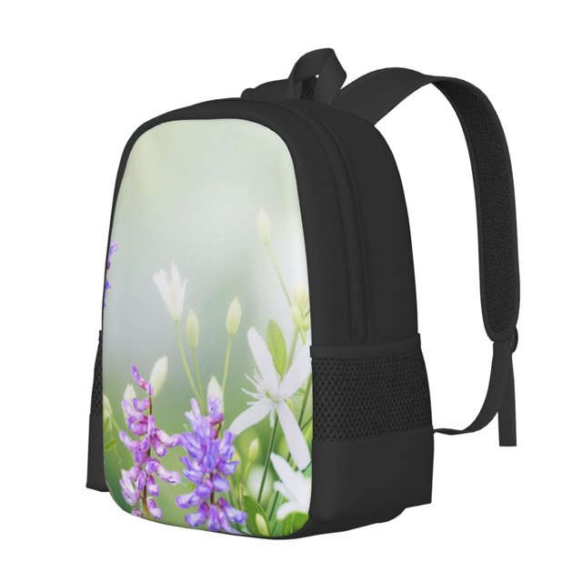 Balery Purple Butterfly On Wild Mochila para hombre y mujer - Tela Oxford 600D resistente - Gran capacidad, resistente al agua, ideal para la escuela, viajes y senderismo