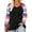 A575-Colorful Striped Raglan, variant on Womens Tops Plus Size Long Sleeve Shirts Fall Crew Neck Basic Wine Red Sweatshirts Fashion Buttons Tee Loose Fit Tunics Winter Blouses Casual Pullovers XL 14W 16W