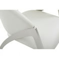 thumbnail image 5 of Modrest Rabia Modern White Leatherette Accent Chair, 5 of 5