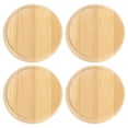 thumbnail image 1 of Unique Bargains 4Pack Bamboo Cup Lid 3.19 Inch, Cup Cover Coffee Mug Cover Tea Glass Cup Lid, 1 of 6