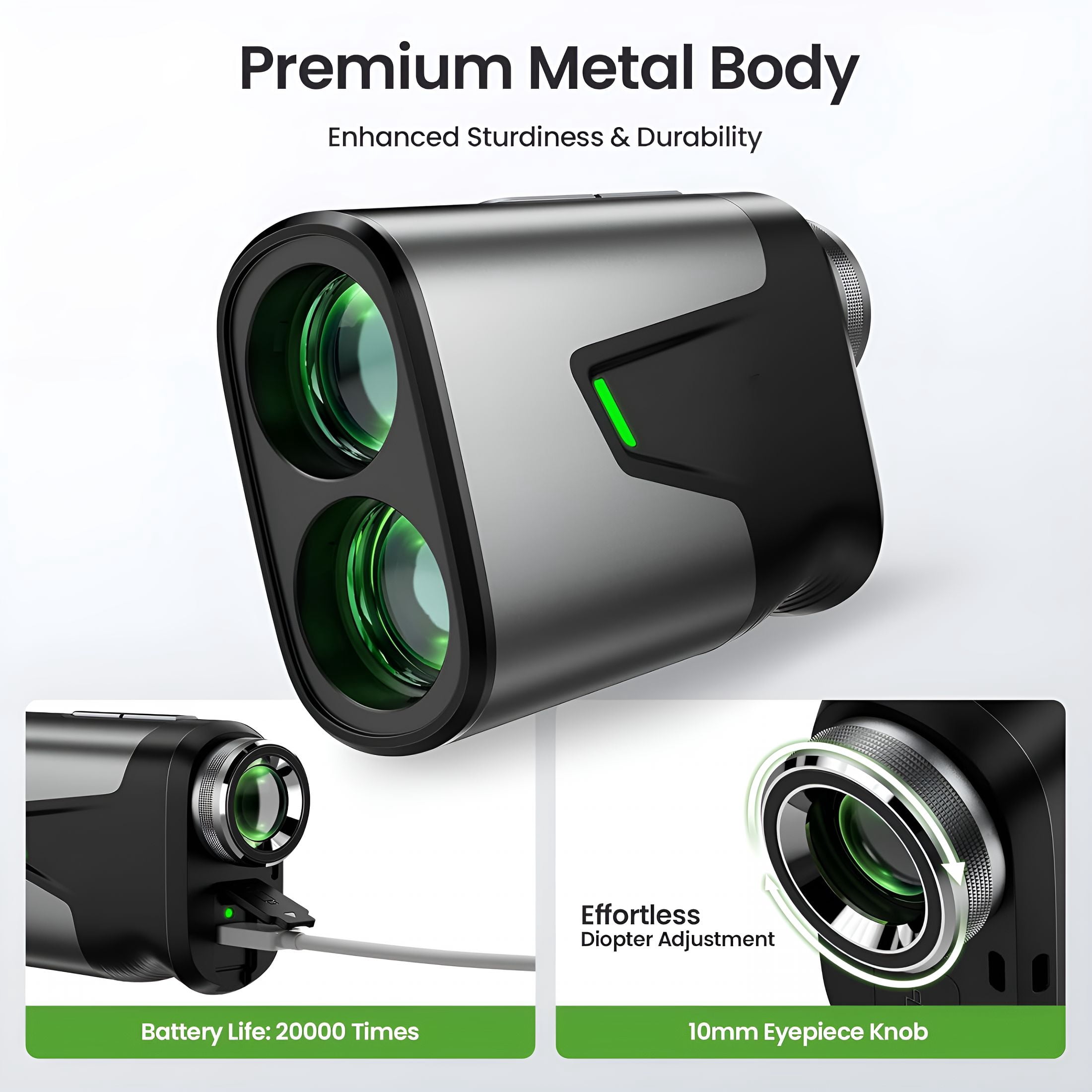 GJX Golf Range Finder with Slope,1200 Yards Golf Rangefinder,Laser Rangefinders with Magnet and Pin Lock Vibration,7X Magnification,Rechargeable Compact Portable Range Finder Golfing