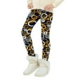 thumbnail image 2 of Esaierr 3Pcs Kids Girls Winter Leggings Print Fleece Thick Lined Warm Leggings 3-12Y Toddler Baby Fleece Lined Leggings, 2 of 5