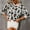 White, variant on AOOCHASLIY Sweaters Fall Clothes Womens Long Sleeved V-Neck Leopard Print Casual Fashion Pullover Sweater