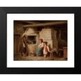 thumbnail image 2 of Henryk Pillati 18x15 Black Modern Framed Museum Art Print Titled - In a Peasant Cottage, 2 of 5