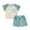 Blue, variant on Bagilaanoe 2pcs Toddler Baby Boy Shorts Set Short Sleeve Contrast Color T Shirt Tops + Shorts 6M 12M 18M 24M 3T 4T Kids Casual Summer Clothes