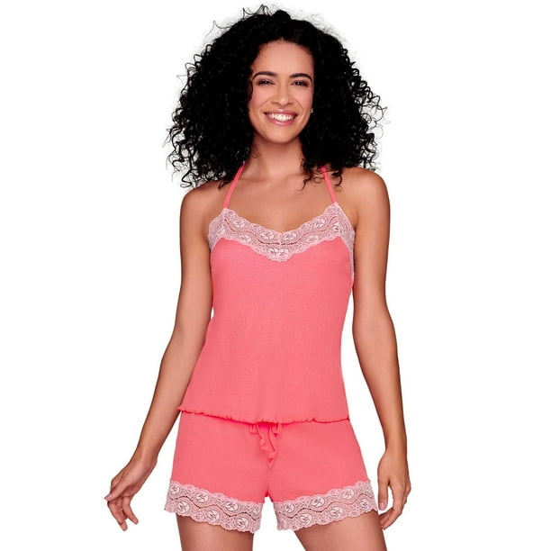 Pijama corta Ilusión 3405 naranja XG