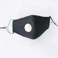 thumbnail image 4 of Máscara de tela de algodón puro lavable para hombres y mujeres adultos con elemento filtrante, cinturón transpirable, válvula de respiración, 4 of 6