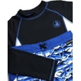 thumbnail image 2 of Body Glove Boys’ Long Sleeve Rash Guard Set – UPF 50+ Swim Shirt and Bathing Suit Trunks – Swimwear Set for Boys (5-12), 2 of 7