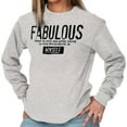 thumbnail image 5 of Fabulous Confidence Ironic Definition Women's Long Sleeve T Shirt Brisco Brands S, 5 of 5