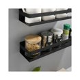 thumbnail image 4 of nipocaio Wall Mounted Kitchen Spice Rack Punch Free Stainless Steel Spice Rack Kitchen Condiment Rack, Black 40cm, 4 of 5