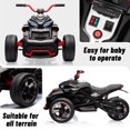 thumbnail image 3 of 12V Kids Ride On ATV Car,3 Wheeler Motorcycle Electric Vehicle ATV with EVA Tire, LED, Music,Ride on Car Toy for Boys and Girls, 3 of 9