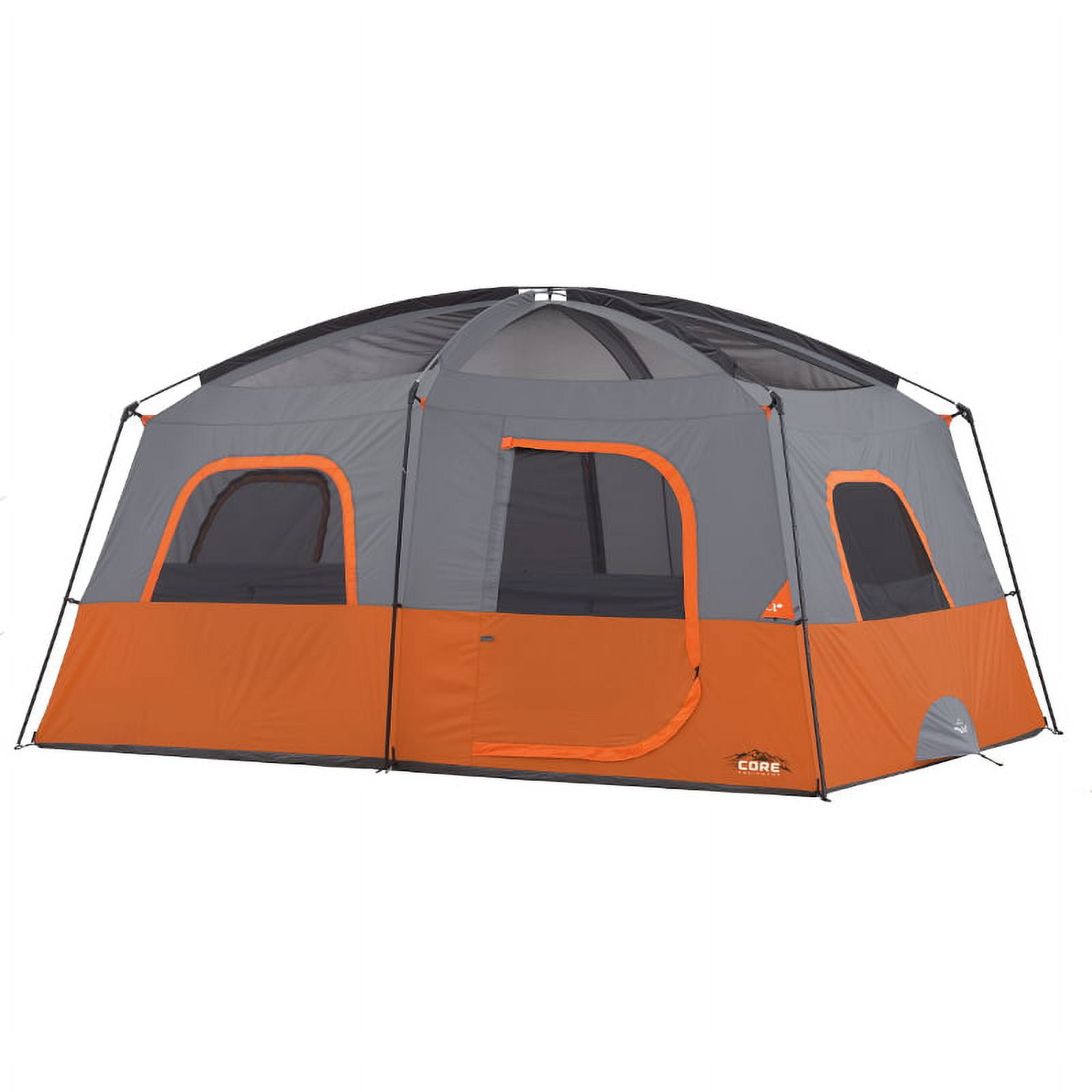 Core Equipment 10-Person 2-Room Straight Wall Cabin Camping Tent