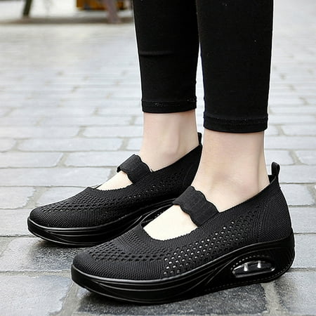 

YTJX Women Outdoor Mesh Solid Color Sports Shoes Runing Breathable Shoes Sneakers