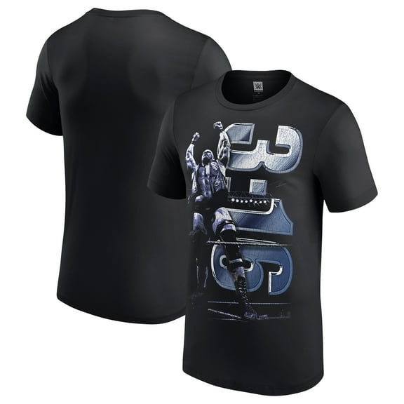 Men's Black "Stone Cold" Steve Austin 3:16 Vertical T-Shirt