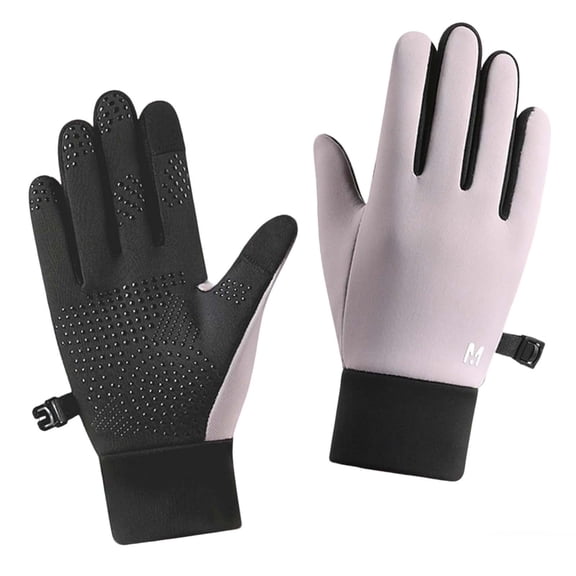 Trendy Men’s Winter Fleece-Lined Warm Gloves Outdoor Cold-Shield Gear Durable Elastic Fit Cold-Weather Essentials