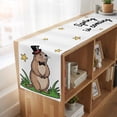 thumbnail image 6 of Table Runners 36 Inches Long Dress Scarves, Groundhog Day Farmhouse Kitchen/Dining Table Runner, Short Coffee Tablerunners, Spring Botanical Star Yellow 13x36 Inch, 6 of 9