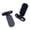 black, variant on Foldable Rear Foot Pegs for Bike, Aluminum Alloy Pedals for Mountain Ebike 2 Pack