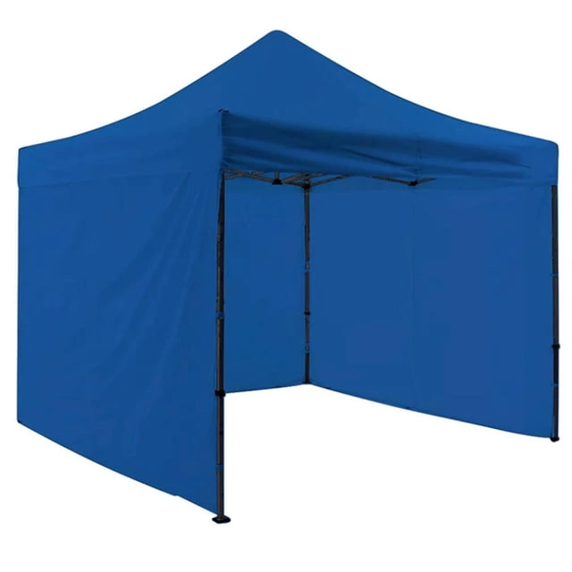 Carpa 3x3 m Jardimanía, Toldo Antisombra con Paredes, Acero Reforzado y Lona Resistente, Portátil azul Mediano
