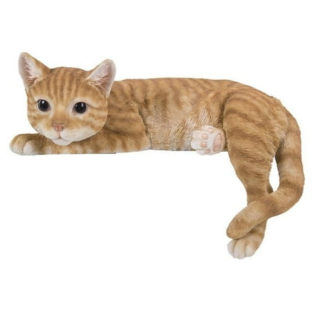 orange tabby cat statue