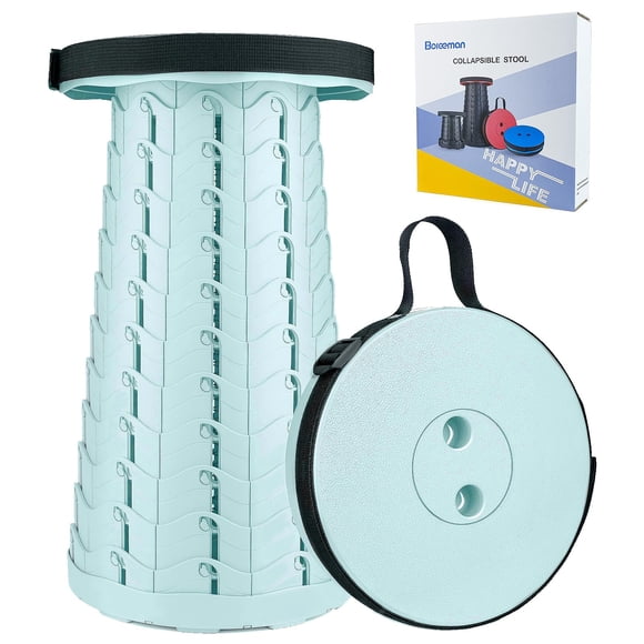 Taburete plegable Boreeman, mejorado, ligero, capacidad de 400 libras
