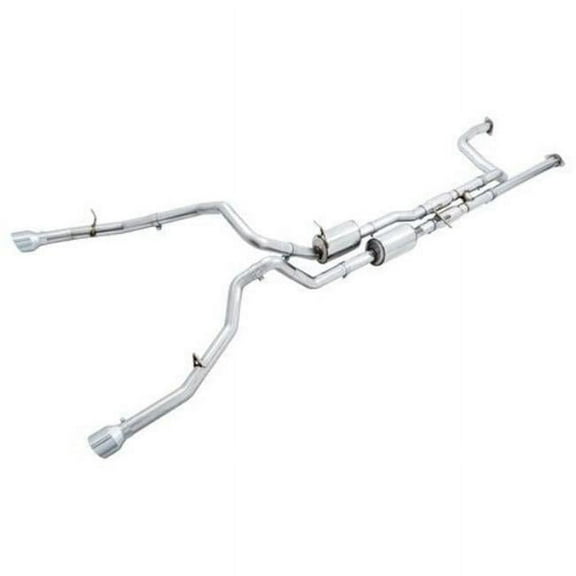 AWE Tuning 2021-2024 RAM 1500 TRX 0FG Cat-Back Exhaust with Chrome Silver Tips
