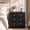 Black-1 PCS, variant on Brafab Modern Luxury Night Stand with Charging Station, Painted Bedside Table with 3 Drawers & Open Side Shelf, Modern High Gloss Nightstand with Crystal Handles for Bedroom, Black