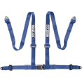 thumbnail image 3 of Sparco Racing Seat Belt Safety Harness Street Tuner Black 2-Inch 4-Point Bolt-In 04604BV1NR, 3 of 3