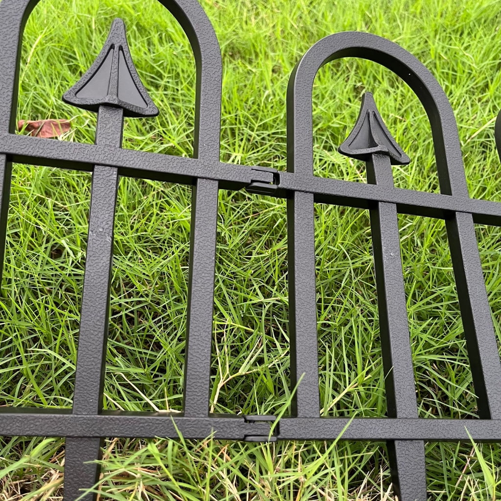 5Pieces Decorative Garden Fence Panels Outdoor Fencing Ornaments Panel Fence Panel for Landscape Flower Bed Edge