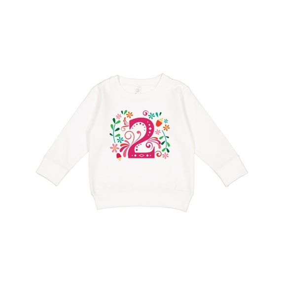 Inktastic 2nd Birthday 2 Year Old Girls Toddler Sweatshirt