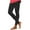 Style 01-Black, variant on Women's Full Length Leggings Casual Stretch Workout Running Yoga Pants Solid Color Athletic Tights Wine L