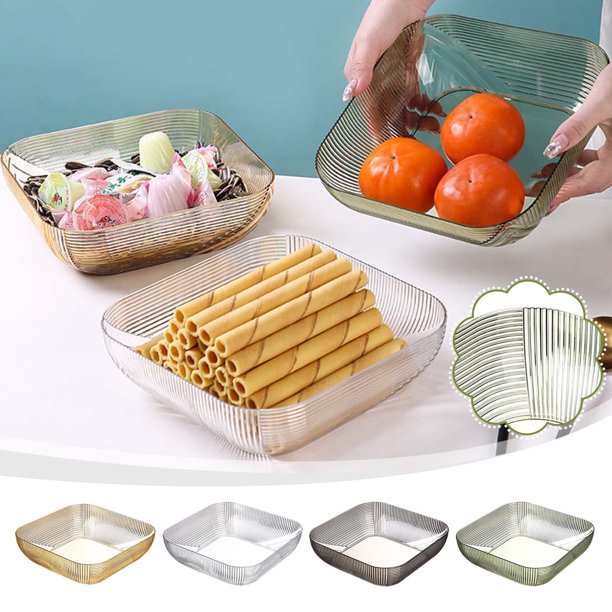 MTBLYS Bandeja para aperitivos para sala de estar | Bandeja versátil para servir | Frutero resistente | Decoración elegante para el hogar | Bandeja para aperitivos de 30 cm para mesa de centro