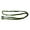 Black/Green, variant on Showman 7' Long Braided Nylon Barrel Reins w/ Easy Grip Knots (Green/White)