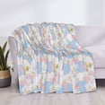 thumbnail image 3 of Naloa Orchids Flowers Flannel Blankets - Thick and Warm Blanket for Winter, Soft Fuzzy Plush King Blanket for All Seasons50"x40", 3 of 6