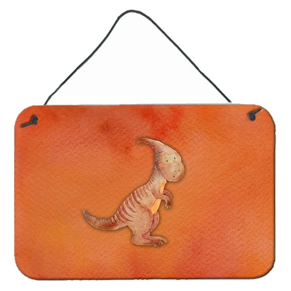 Carolines Treasures BB7400DS812 Parasaurolophus Watercolor Wall or Door Hanging Prints  8x12 multicolor