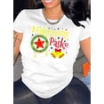 thumbnail image 1 of Camiseta de manga corta con cuello redondo y estampado "Feliz Navidad" para mujer - Camiseta informal de algodón - Cómoda camiseta de verano para mujer - Perfecta para fiestas y regalos navideños, 1 of 6