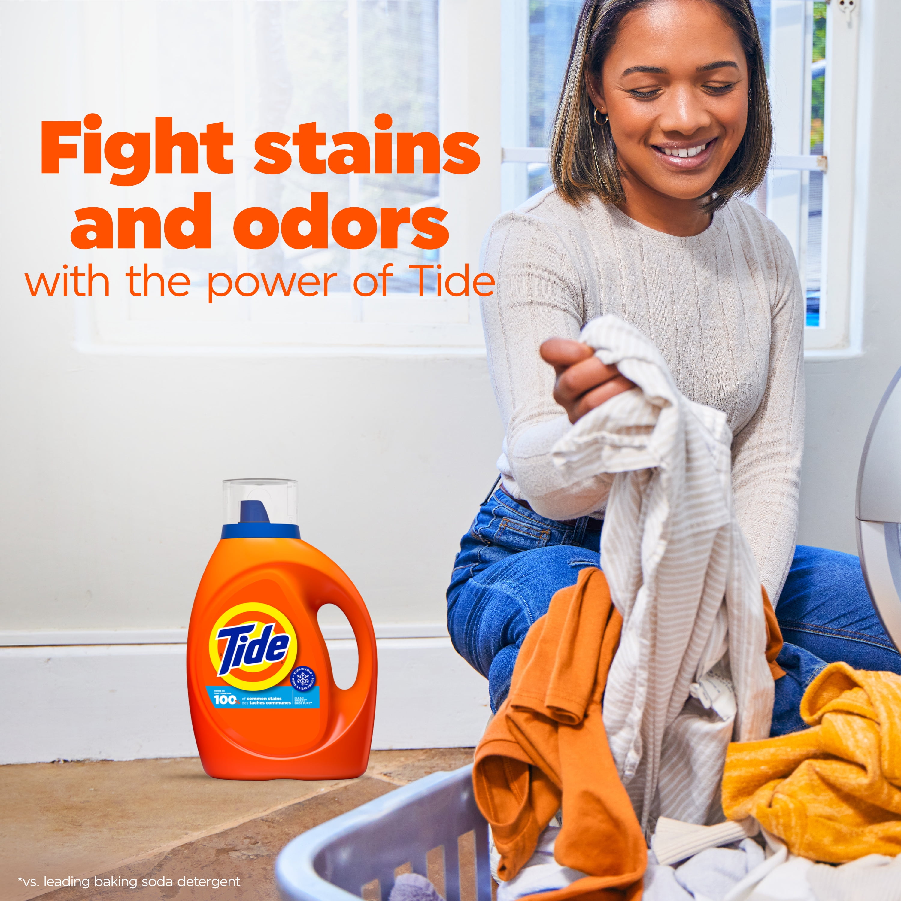 Tide Liquid Laundry Detergent, Clean Breeze Scent, 63 fl oz, 48 Loads