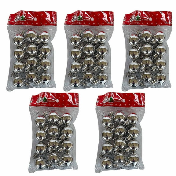 Twfbrm Christmas Ball Ornaments 60ct Christmas Balls Bright Colored Ball Electroplating Ball Gift Box Set Christmas Tree Decoration Pendant,3cm/1.18"