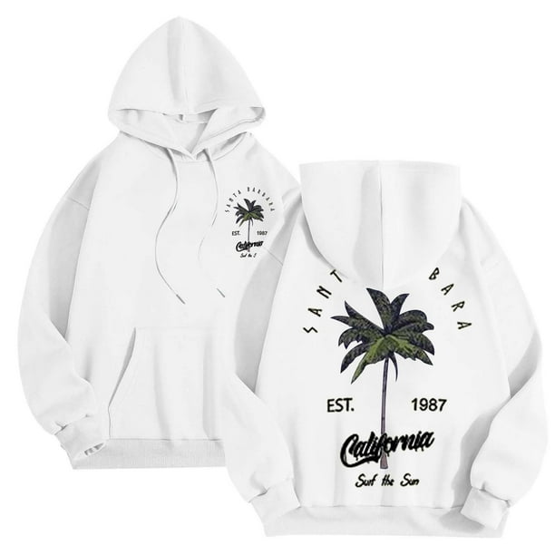 MHFRRA Sudadera con Capucha para Hombre, con Estampado de Letras Gráficas, Sudadera de Gran Tamaño, Hombros Caídos, Manga Larga, Jersey Blanco