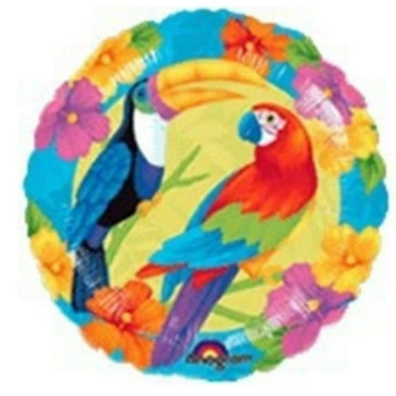 18" TOUCAN AND PARROT Balloon  Party Supplies Decorations Foil Mylar Balloon