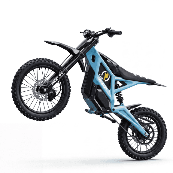 EXVEY FLASH Electric Dirt Bike for Teens & Adults 13 , 4000W Peak Motor, 160N·m Torque, 35 MPH, 48V 27Ah Battery, 35-Mile Range, Full Suspension, 3 Speed Modes