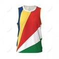 thumbnail image 2 of Seychelles Flag Men Basketball Sports Jersey Running Fitness Multifunction Sleeveless tshirt Exclusive Custom Name Nunber, 2 of 11