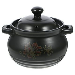 1pc 500ML Casserole Stew Pot Ceramic Cooking Pot with Lid