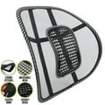thumbnail image 1 of Breathable Mesh Car Chair Seat Back Support Massage Cushion Lumbar Brace Pad, 1 of 8