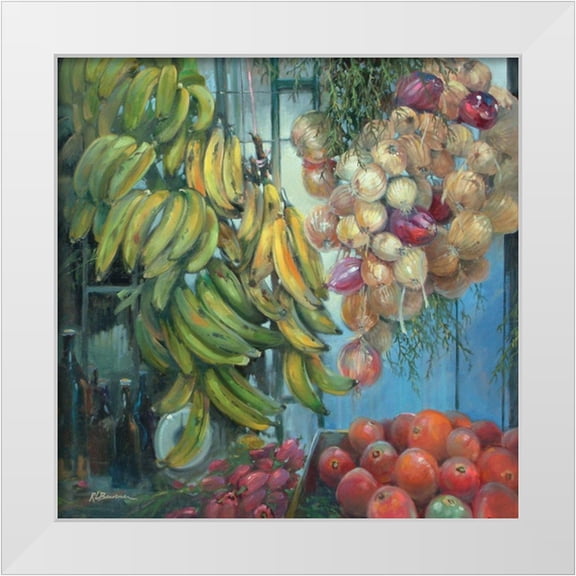 Bansemer, Roger 15x15 White Modern Wood Framed Museum Art Print Titled - Limon-Costa Rica